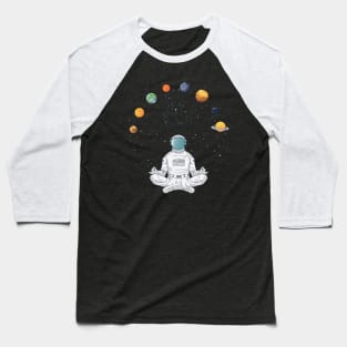 Meditating Astronaut Deep Meditation Baseball T-Shirt